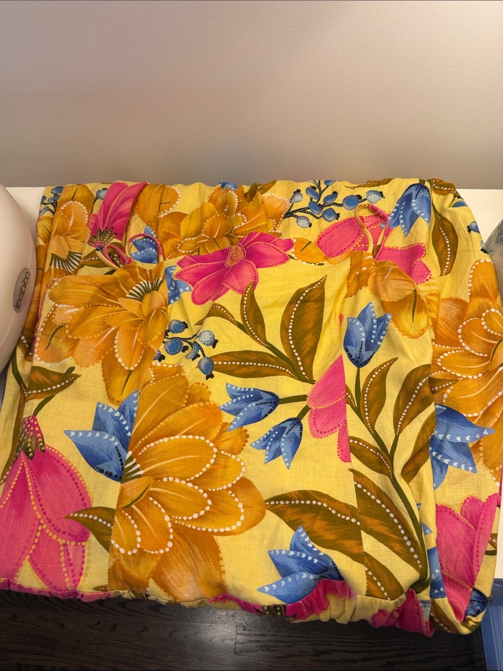 Farm Rio x Anthropologie Linen Blend Midi Dress L - Picture 4 of 6